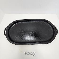 Lodge 20.5 Oval Dutch Oven Wildlife Series Ducks Deep Dish Fryer Vintage Rare