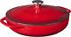 Lodge 3.6 Quart Enameled Cast Iron Oval Casserole with Lid- Dual Handles Oven