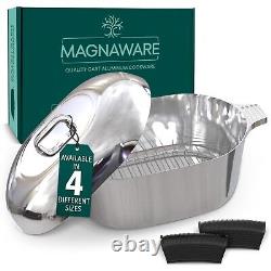 MAGNAWARE Quality Cast Aluminum Oval Dutch Oven Lightweight Cajun Cookware