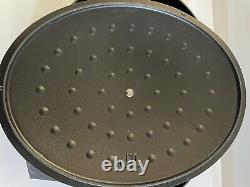 Made-In Dutch Oven Oval Enameled Cast Iron Ash Gray New Display Model Only
