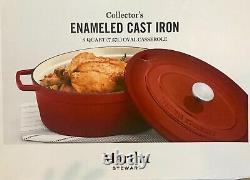 Martha Stewart Collector's Enameled Cast Iron Oval 8 Qts