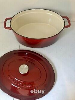 Martha Stewart Collector's Enameled Cast Iron Oval 8 Qts