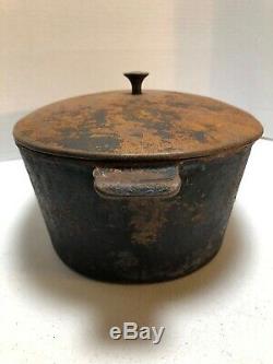 Montgomery Ward & Co Oval Roaster Cast Iron With Lid