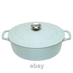 NEW Chasseur Oval French Oven Duck Egg Blue 27cm/4L