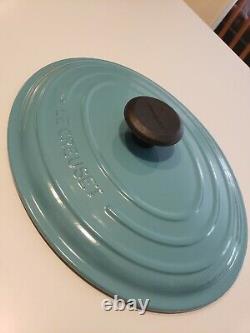 NEW Le Creuset 5 quart OVAL Dutch Oven RARE TURQUOISE RETIRED COLOR