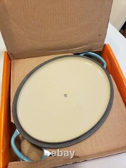 NEW Le Creuset 5 quart OVAL Dutch Oven RARE TURQUOISE RETIRED COLOR