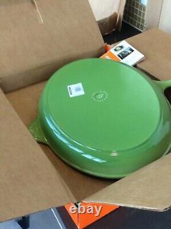 NEW Le Creuset PALM Cast Iron Oval fish Skillet, 15 3/4 with LID