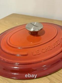 NEW Le Creuset Signature Enameled Cast Iron Oval Dutch Oven 6.75Qt Red
