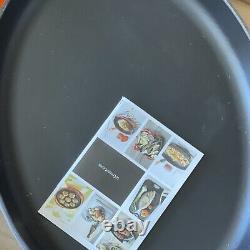 NEW RARE FLINT OYSTER Le Creuset Iron Large OVAL Skillet 15.75 # 40 Pan