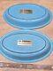 NEW! SET Of 2 LE Creuset VINTAGE, BLUE Au Gratin Oval Bakers Enamel Cast Iron