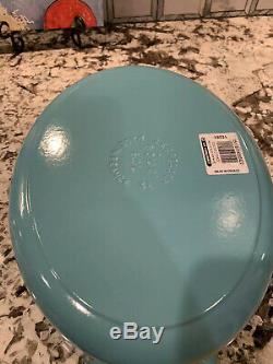 NEW with Box Le Creuset Signature Turquoise 6 3/4 Qt (6.3L) Oval Dutch Oven