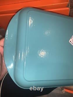 NIB NEW Le Creuset Extra Large Grill Cast Iron Turquoise 15 3/4 15.75