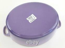 New In Box Le Creuset Oval Cast Iron Dutch Oven Provence Blue Bell Purple 8 Qt