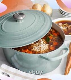 New Le Creuset Signature Oval Dutch Oven, 6.75 Qt in Sea Salt