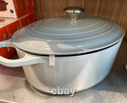 New Le Creuset Signature Oval Dutch Oven, 6.75 Qt in Sea Salt