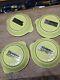 New! Lot Of 4! LE Creuset VINTAGE Gratin Yellow Bakers Enamel Cast Iron FRANCE