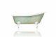 New Single Slipper 67 Cast Iron Clawfoot Bathtub Trompe L'Oeil Freestanding Tub