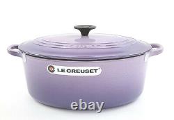 Nib Le Creuset Oval Cast Iron Dutch Oven Provence Blue Bell Purple 6.75 Qt