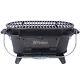 Oval Cast Iron Grill Outdoor Portable Charcoal Grill Enameled Camping Grill