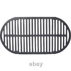 Oval Cast Iron Grill Outdoor Portable Charcoal Grill Enameled Camping Grill