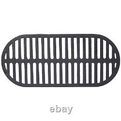 Oval Cast Iron Grill Outdoor Portable Charcoal Grill Enameled Camping Grill