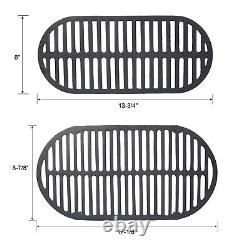 Oval Cast Iron Grill Outdoor Portable Charcoal Grill Enameled Camping Grill