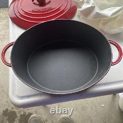 Paul Bocuse Nomar Red Cast Iron Oval Roaster Dutch Oven #31 Made In France