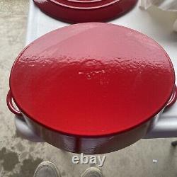 Paul Bocuse Nomar Red Cast Iron Oval Roaster Dutch Oven #31 Made In France