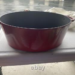 Paul Bocuse Nomar Red Cast Iron Oval Roaster Dutch Oven #31 Made In France