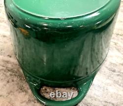 RARE VTG 1960's Cousances #20 (Le Creuset) Cast Iron Dutch Oven Hunter Green EUC