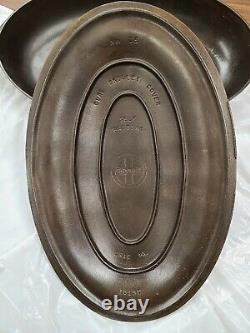 Rare Griswold #15 oval skillet with cover