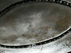 Rare Wardway W-1416 Cast Iron Oval Self Dripping Chicken Roaster Dutch Oven BIG