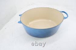 SEE NOTES Le Creuset LS2502-4059SS Enameled Cast Iron Oval Dutch Oven Marseille