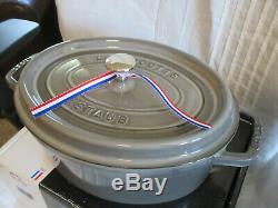 STAUB 4-1/4 Qt OVAL ENEMALED CAST IRON COCOTTE DUTCH OVEN Made in France $414