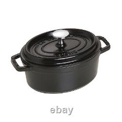 STAUB Cast Iron 1-qt Oval Cocotte