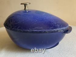 STAUB Cast Iron / Blue Enamel Mussel Pot, 2 qt