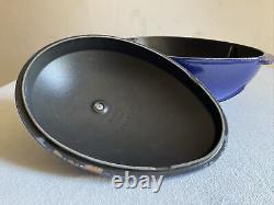 STAUB Cast Iron / Blue Enamel Mussel Pot, 2 qt