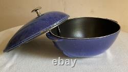 STAUB Cast Iron / Blue Enamel Mussel Pot, 2 qt