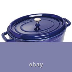 STAUB Cast Iron Oval Cocotte, Dutch Oven, 5.75-quart, serves 5-6, Made in France