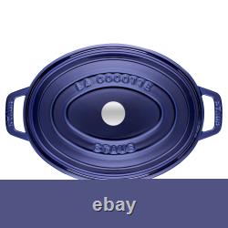 STAUB Cast Iron Oval Cocotte, Dutch Oven, 5.75-quart, serves 5-6, Made in France