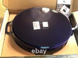STAUB Cast Iron Oval Oven Dish Dark Blue BRAND NEW IN BOX 4 Qt + BONUS Book