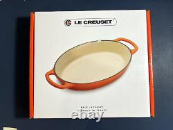 Set of Le Creuset Cast Iron Oval Baker 1qt 9.5 + Spoon Rest in Sugar Pink NIB