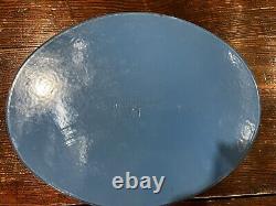 Staub Basix Enameled Cast Iron Oval Dutch Oven Blue 6 Qt #31 Made In France Vtg