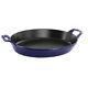 Staub Cast Iron 14.5-inch X 11.2-inch Oval Baking Dish Dark Blue