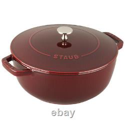 Staub Cast Iron 3.75-qt Essential French Oven Visual Imperfections Grenadine
