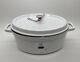 Staub Cast Iron 5.75 Quart Oval Cocotte Dutch Oven, White NEW WITH DEFECTS