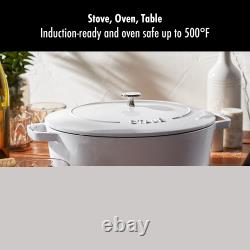 Staub Cast Iron 6.25-qt Shallow Oval Dutch Oven