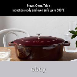 Staub Cast Iron 6.25-qt Shallow Oval Dutch Oven