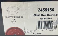 Staub Cast Iron Oval 4.25qt Red ($399)