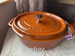 Staub oval 29 burnt orange 4.25Qt Cast Iron Pot